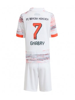 Bayern Munich Serge Gnabry #7 Replika Borta Kläder Barn 2025-26 Kortärmad (+ byxor)